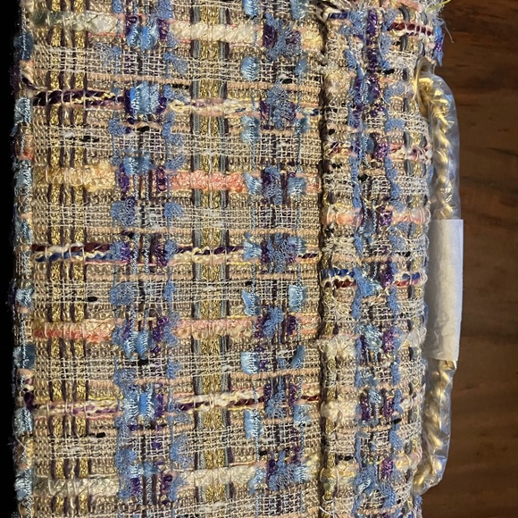 Kurt Geiger Multicolor Tweed Mini BRIXTON BAG with Gold Clasp NEW WITH TAGS - Picture 8 of 8